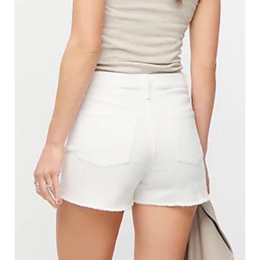 NEW J.CREW White High-Rise Buttonfly Shorts - Picture 2 of 2